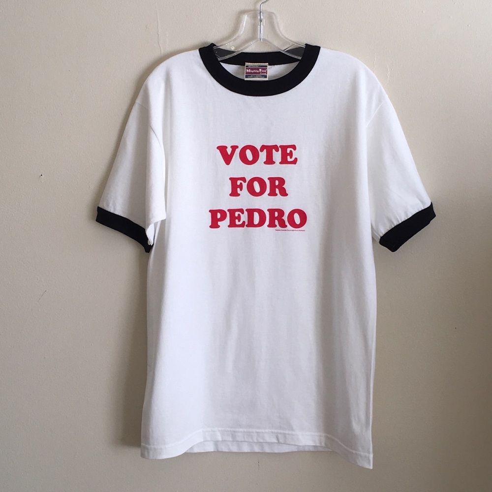 NEW Napoleon Dynamite “Vote For Pedro” Ringer Tee